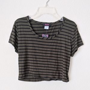 KRUSH Striped Crop Top L Casual